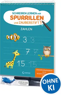 Produktbild von Schreiben lernen mit Spurrillen und Zauberstift - Zahlen