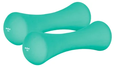 Rebel Active Neopren-Kurzhantel-Set 2 × 3 kg, Gusseisenkern, für Krafttraining
