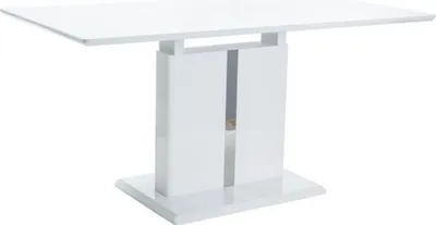 Obrázok produktu pre Casa Padrino dizajnový jedálenský stôl biely 110-150 x 75 x v. 76 cm - rozťahovací kuchynský stôl - dizajnový nábytok do jedálne