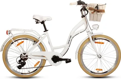 Obrázok produktu pre Dámsky mestský bicykel Goetze Mood Alu 24" – 6 rýchlostí, hliníkový rám 14", košík