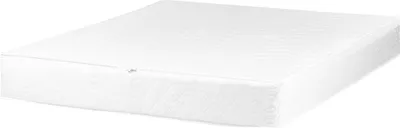 Produktbild von BELIANI Wasserbettbezug Weiß Baumwolle u. Polyester 140 x 200 cm mit Reißverschluss Unterteil Geschloßen Trennbares Oberteil Wasserbett Matratzenbezug