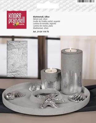 Immagine prodotto di KNORR prandell 212411075 Foglia di metallo 14 x 14 cm color argento