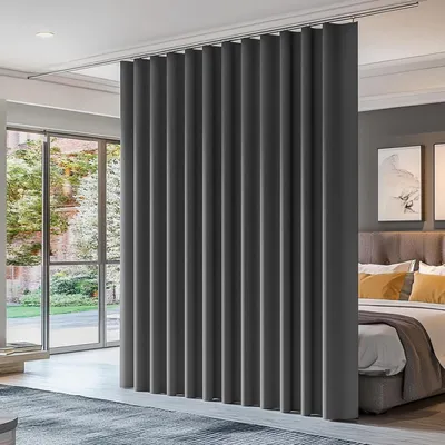 Immagine prodotto di Pannello divisorio, tenda extra larga, protezione dal freddo, 254 x 274 cm, grigio chiaro, 1 pezzo