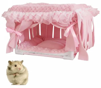 Produktbild von Hamsterbett mit Zeltdach für Kleintiere