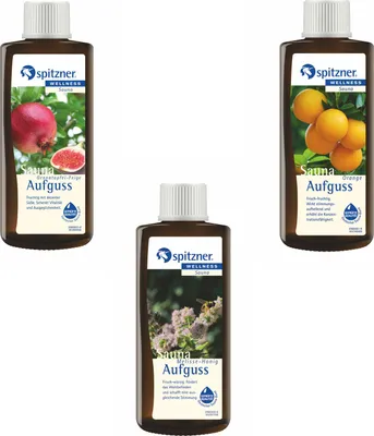 Produktbild von Spitzner Vorteilspack 3er Granatapfel Melisse Orange Saunaduft je 190 ml