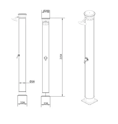 Image de Douche solaire DUO 40 l