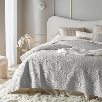 Immagine prodotto di Coperta da divano Feel Elegante, color grigio chiaro - Coperta multifunzionale, dimensioni 170 x 210 cm