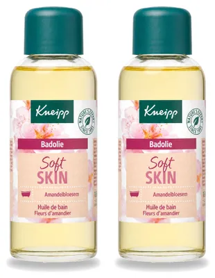 Imagen del producto de 2 unidades de aceite de baño Kneipp con extracto de flores de almendro, para piel seca y sensible, 100 ml - Paquete económico