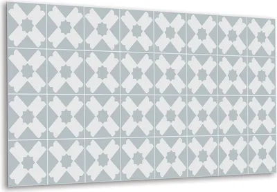 Produktbild von Aufkleber Fliesensticker Deko Selbstklebende Tapete für die Küche, Geometrisches Patchwork - 100 cm x 50 cm