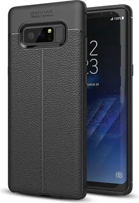 Obrázok produktu pre Puzdro na mobilný telefón Samsung Galaxy Note 8 s koženým vzhľadom od spoločnosti NALIA, silikónový ochranný kryt