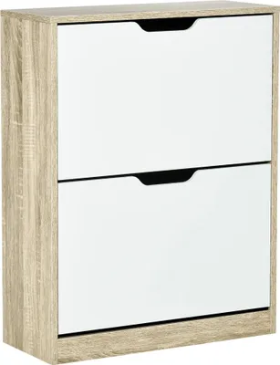 Obrázek produktu pro Botník - Dřevěný stojan na boty - Montáž svépomocí - 62,5 x 26 x 81 cm - Hnědý