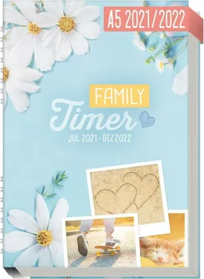 Produktbild von Häfft Family-Timer 2021/2022 Good Times / A5+ / 18 Monate
