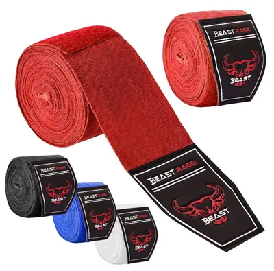 Productafbeelding van Elastische boxbandages, 2,5 meter lang, met polssteun, voor vechtsport