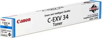 Produktbild von Materiał eksploatacyjny, toner Canon C-EXV 34, cyjan