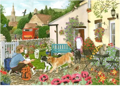 Produktbild von House of Puzzles Puzzle Welcoming Committee 500 große Teile