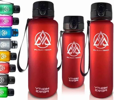 Obrázok produktu pre Veľká športová XL fľaša na pitie 1,5 l bez BPA červená - Tritanová športová fľaša na bicykel do posilňovne fľaša na vodu 1,5 l