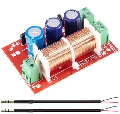 2-Wege Audio Crossover 400 W Frequenzweiche mit Audiokabel