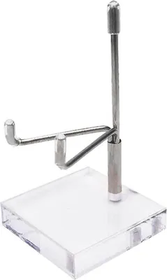 Produktbild von Ausstellungsständer, verstellbares Präsentationsgestell aus Metall mit transparenter Acrylbasis für Sammlungen, Bastelplatten, Schmuck