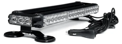 Produktbild von Dach Warnleuchte Auto LKW - LED Lichtbalken 53 cm - 42 LEDs 144W - 3000K warmweiß - 7 Blitzmodi - 12V Strobe