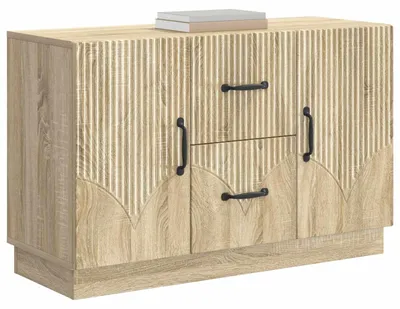 Produktbild von “2026 Modern“ Braun Sideboard Sonoma-Eiche 89 x 34,5 x 57 cm Holzwerkstoff - Designermöbel 75024 - Kommoden