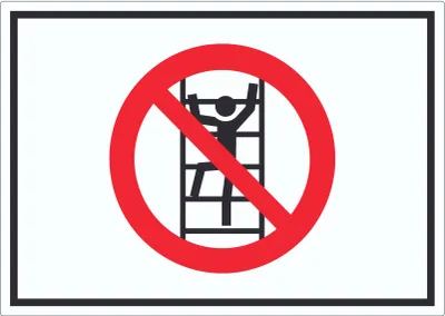 Produktbild von Aufkleber Klettern verboten Symbol A1 (594x841mm)