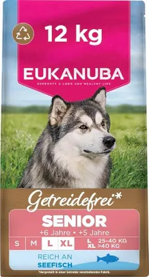 Produktbild von EUKANUBA Grain Free Senior  Large Ocean Fish - trockenfutter für Hunde - 12kg