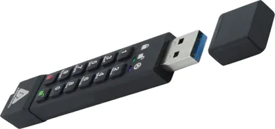Produktbild von Apricorn Aegis Secure Key 3z, 16 GB, USB Typ-A, 3.2 Gen 1 (3.1 Gen 1), 190 MB/s, Kappe, Schwarz