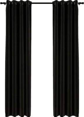 Produktbild von vidaXL Verdunkelungsvorhänge Leinenoptik 2 Stk. Anthrazit 140x225 cm