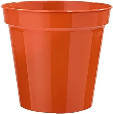 Produktbild von Famanu Blumentopf 18 cm - Orange/Terracotta mit Drainageöffnungen