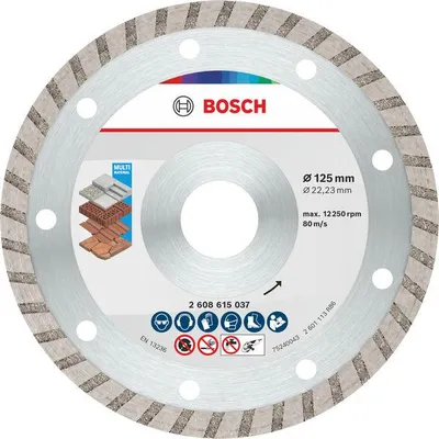 Zdjęcie produktu dla Tarcza diamentowa wielomateriałowa, 125 x 22,23 x 7 mm, 10 sztuk.