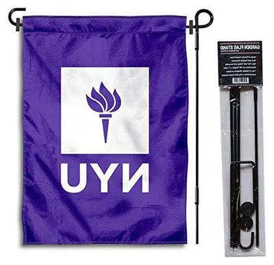Productafbeelding van Tuinvlag Met Standaard - Buiten Vlaggen - Huis Decoratie - Dubbelzijdig Bedrukt - 13x18 Inch Vlag - Paars