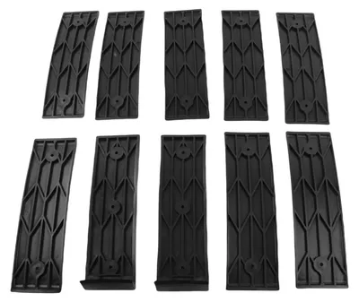 Imagen del producto de 10 piezas de deslizadores s para remolque de barcos, facilitan el lanzamiento y la carga. Medida: 3 x 10 pulgadas. Reducen la fricción para casi cualquier tipo de remolque con soportes