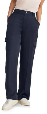 Produktbild von Street One Damen Satin Hose deep Blue 34W / 32L
