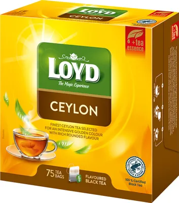 Obrázok produktu pre Čierny čaj Loyd Ceylon 75 vrecúšok