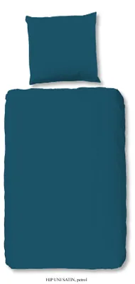 Immagine prodotto di Set di biancheria da letto HIP tinta unita 135 x 200 cm blu petrolio