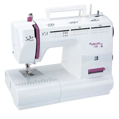 Zdjęcie produktu dla JATA MC740, Biały, Półautomatyczna maszyna do szycia, Szycie, Czterostopniowy, Prąd elektryczny, 70 W