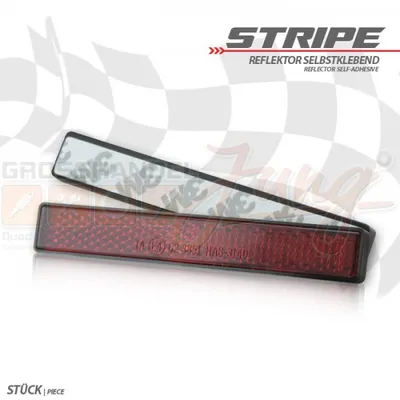 Obrázok produktu pre Reflektor Stripe rechteckig rot mit Rand