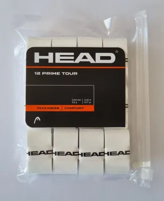 A package of 12 HEAD Prime Tour tennis grip tapes.