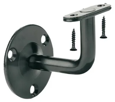 Immagine prodotto di Supporto a muro per corrimano in legno (fisso) Colore: nero
