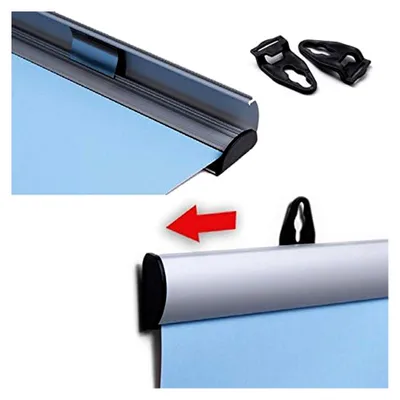 Produktbild von Aluminium Klemmschiene für Poster DIN A0 in Silber, 84 cm