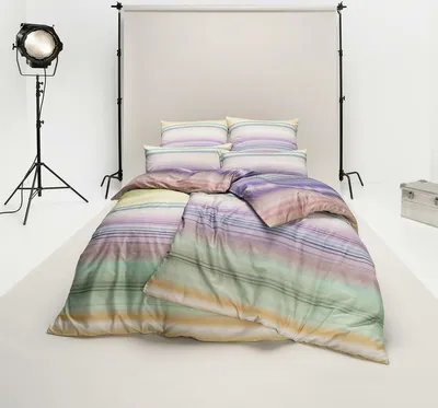 Produktbild von Estella Mako-Satin Bettwäsche Bright multicolor 200x220 cm + 2x 80x80 cm