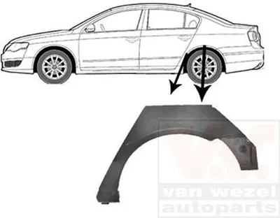 Produktbild von VAN WEZEL Seitenwand Reparaturblech für VW Passat Variant (3C5) Passat Limousine (3C2)