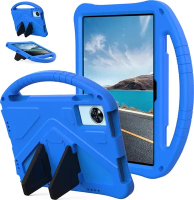 Immagine prodotto di Custodia per bambini per Doogee U11 / U11 Pro 11" 2025, custodia antiurto leggera in EVA con supporto pieghevole e maniglia blu