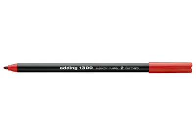 Produktbild von Edding 1300, Medium, 1 Farben, Rot, Rundspitze, 2 mm, Schwarz, Rot