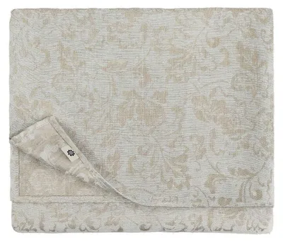 Tafelkleid Jacquard Damast 100% Leinen 147x200 cm Blumen