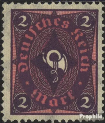 Produktbild von Briefmarken Deutsches Reich 1921 Mi 191 Wasserzeichen Waffeln postfrisch Verschiedene Zeichnungen