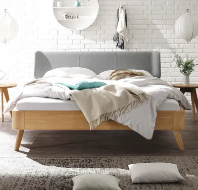 Produktbild von HASENA Oak Bianco Bett Masito 25 mit Kopfteil Boga 160x200