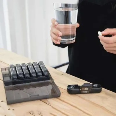Obrázok produktu pre Ruhhy 24287 Týždenný dávkovač na lieky, čierna