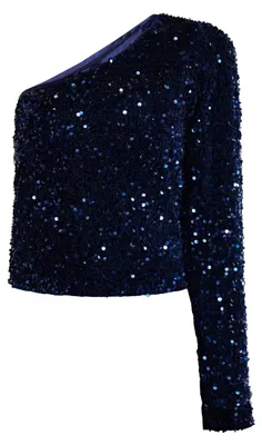 Productafbeelding van Gaya Damen Top met één schouder, model 19129183-GA01, marineblauw, maat M