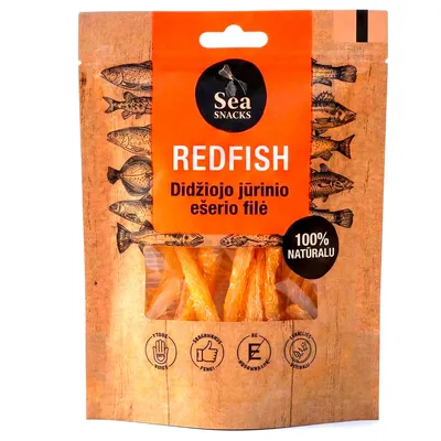 Produktbild von Sea Snacks Goldbarschfilet getrocknet & gesalzen 30g